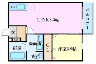 N-庚午北の物件間取画像